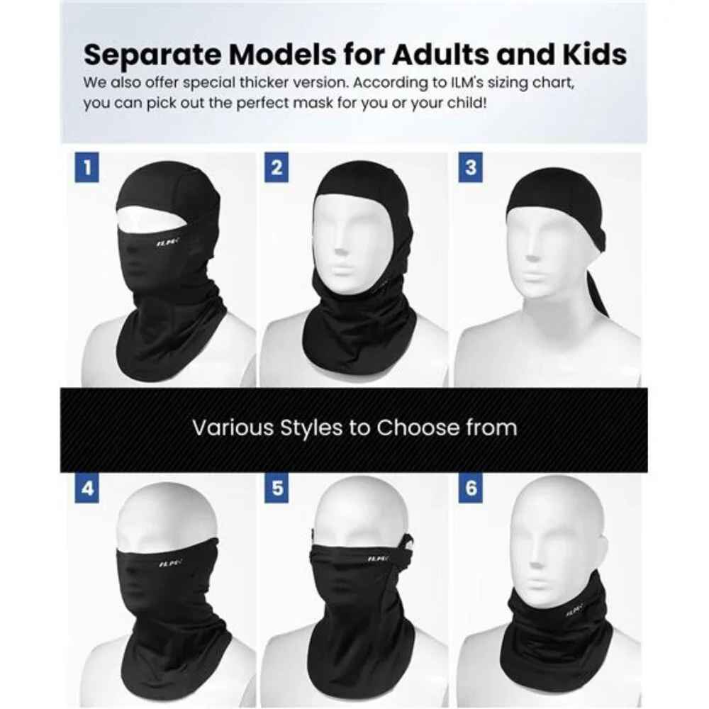 Motorcycle Balaclava Face Mask Adult Youth for Ski Model FM01